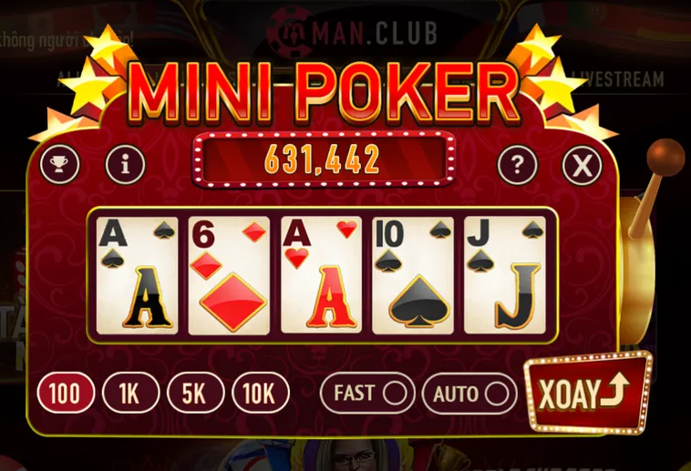 Phân Tích Cơ Chế Quay Thưởng Minigame Mini Poker Tại ManClub Cho Người Mới