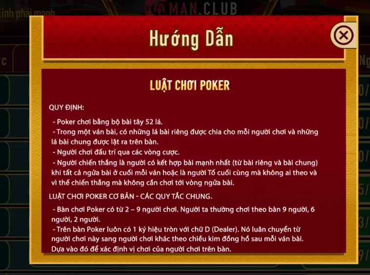 Tuyệt Chiêu Thống Trị Sảnh Poker Tại ManClub Cho Anh Em Bài Thủ