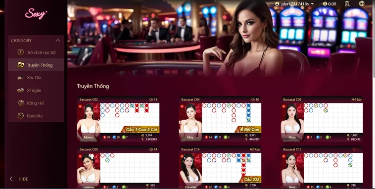 Sexy Gaming Livestream Tại ManClub Sảnh Casino Quyến Rũ Với Tỷ Lệ Hoàn Trả Khủng