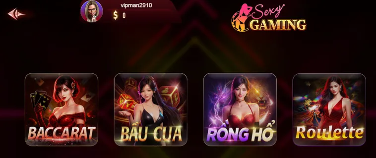 Sexy Gaming Livestream Tại ManClub Sảnh Casino Quyến Rũ Với Tỷ Lệ Hoàn Trả Khủng