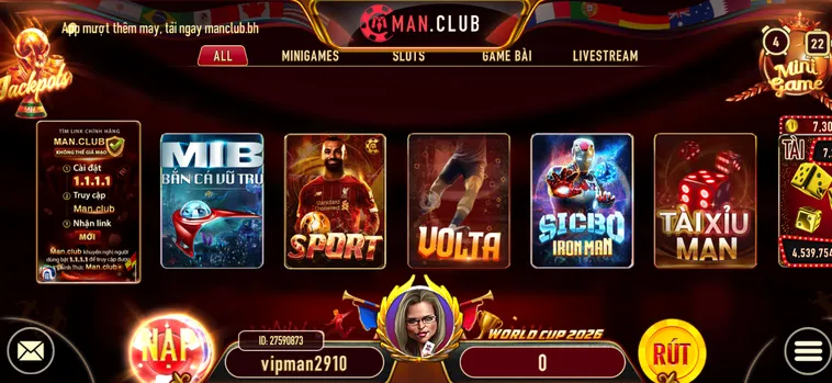 ManClub - Cổng Game Man Club Phái Mạnh Khẳng Định Đẳng Cấp